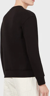 安普里奥·阿玛尼黑色印花标志圆领卫衣 6K1M62-1JHSZ-0999 Purchase 安普里奥·阿玛尼黑色印花标志圆领卫衣 6K1M62-1JHSZ-0999