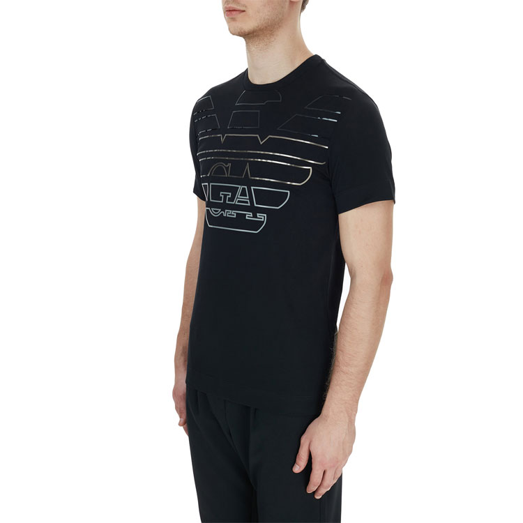 Sizing Emporio Armani 黑鷹標誌圓領T恤 6H1TQ7-1J30Z-0999