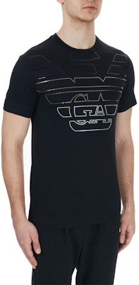 Emporio Armani 黑鷹標誌圓領T恤 6H1TQ7-1J30Z-0999 Cheap Emporio Armani 黑鷹標誌圓領T恤 6H1TQ7-1J30Z-0999