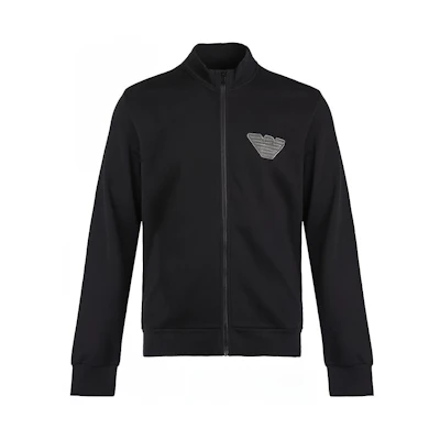 Emporio Armani Black Eagle Logo Zip-Up Jacket 1115321-A5710-0020