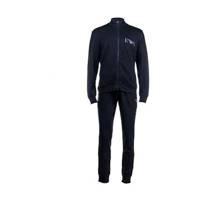 Emporio Armani Black Embroidered Eagle Logo Tracksuit Set 111927-0A571-00020