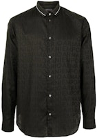 EMPORIO ARMANI Black FW21 Logo Button-Up Long Sleeve Shirt 6K1CD2-1NI5Z-F502 EMPORIO ARMANI Black FW21 Logo Button-Up Long Sleeve Shirt 6K1CD2-1NI5Z-F502