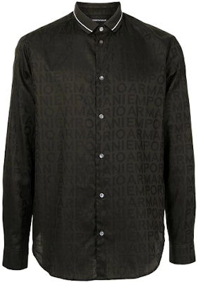 EMPORIO ARMANI Kemeja Lengan Panjang Logo Hitam FW21 Button-Up 6K1CD2-1NI5Z-F502 Buy EMPORIO ARMANI Kemeja Lengan Panjang Logo Hitam FW21 Button-Up 6K1CD2-1NI5Z-F502