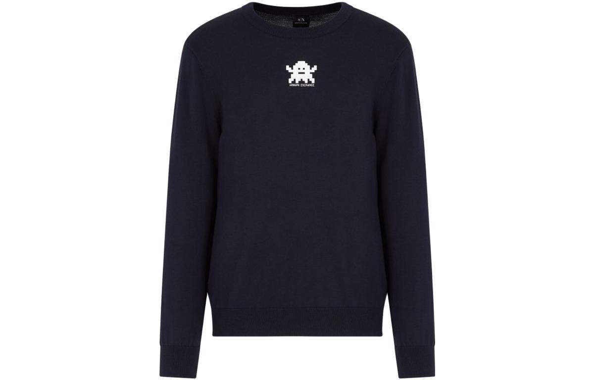 Emporio Armani Black Graphic Print Crewneck Sweatshirt 6HZM1C-ZMQ7Z-1510