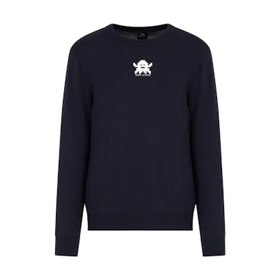 Emporio Armani Black Graphic Print Crewneck Sweatshirt 6HZM1C-ZMQ7Z-1510