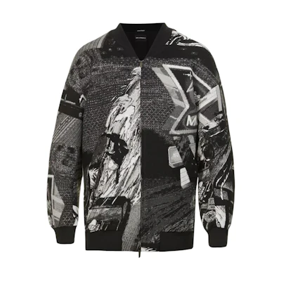 Emporio Armani Black Graphic Print Long Sleeve Jacket I1R420-I1019-991