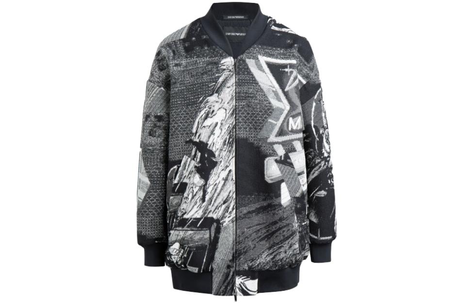 Emporio Armani Black Graphic Print Long Sleeve Jacket I1R420-I1019-991 圖 2