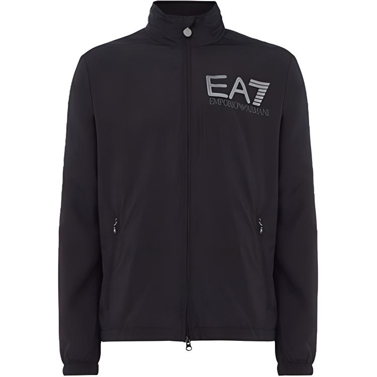 Emporio Armani Black Hidden Hood Windbreaker Jacket 3YPB13-PN28Z