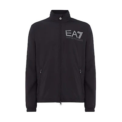 Emporio Armani Black Hidden Hood Windbreaker Jacket 3YPB13-PN28Z