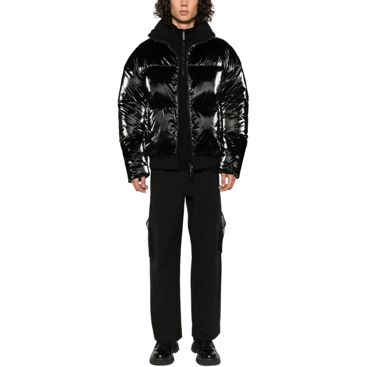 Emporio Armani Black High-Neck Zip-Up Casual Jacket 6RZB45-ZNPTZ-1200 圖 3