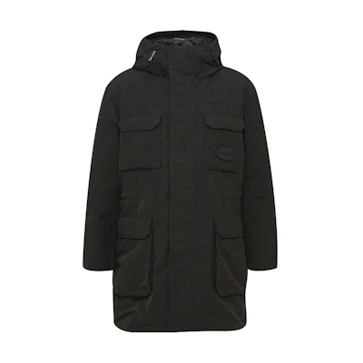 Emporio Armani Black Hooded Down Jacket. 6K1L73-1NTWZ-0999