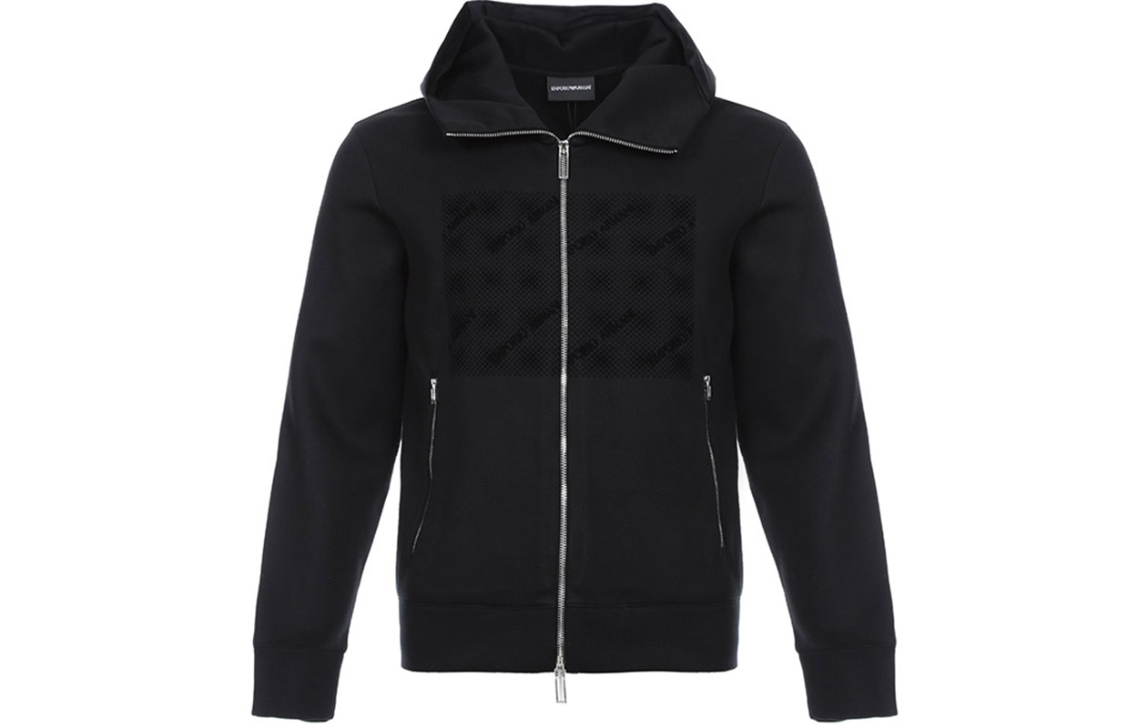 Emporio Armani Black Hooded Jacket 6Z1BR3-1JTTZ-0999