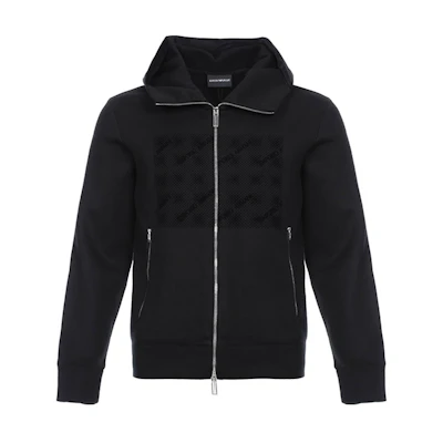 Emporio Armani Black Hooded Jacket 6Z1BR3-1JTTZ-0999