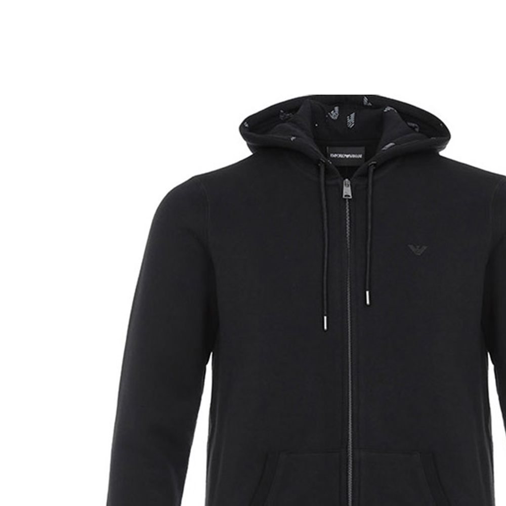 Emporio Armani Black Hooded Sports Jacket Sweatshirt 8N1M01-1JQPZ-0999 圖 6