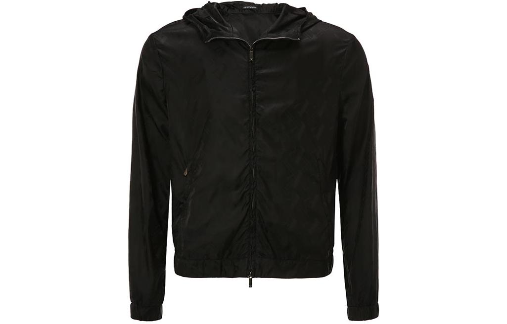 Order Emporio Armani 黑色连帽拉链休闲夹克 A1R410-A1360-999