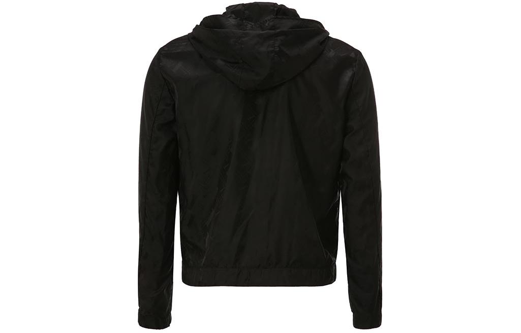 Lookbook Emporio Armani 黑色连帽拉链休闲夹克 A1R410-A1360-999