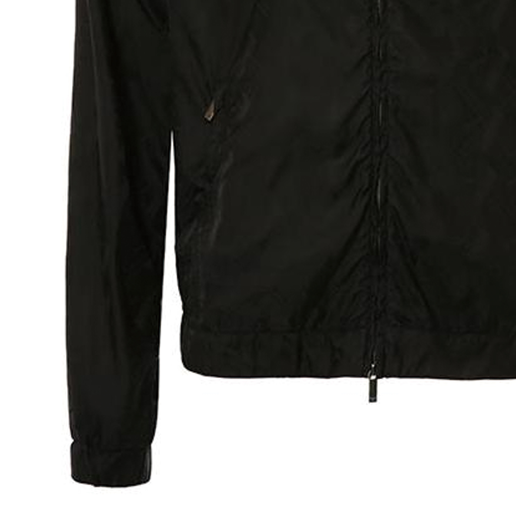 Sizing Emporio Armani 黑色连帽拉链休闲夹克 A1R410-A1360-999