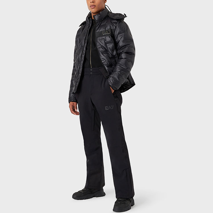Emporio Armani Black Hooded Zipper Regular Fit Down Jacket. 6KPB64-PN8MZ-1200 圖 4