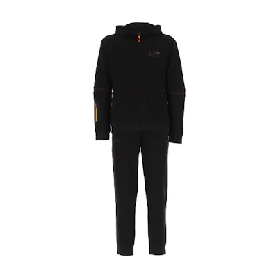 Emporio Armani Black Hoodie & Sweatpants Tracksuit Set 6HPV61-PJJ5Z-1200