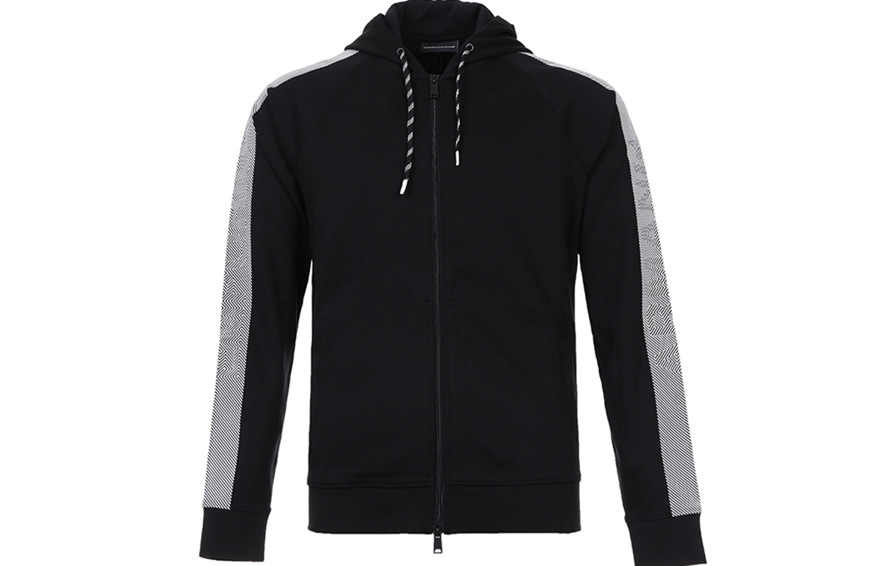 Emporio Armani Black Hoodie Jacket 3Z1M64-1JSQZ-0999