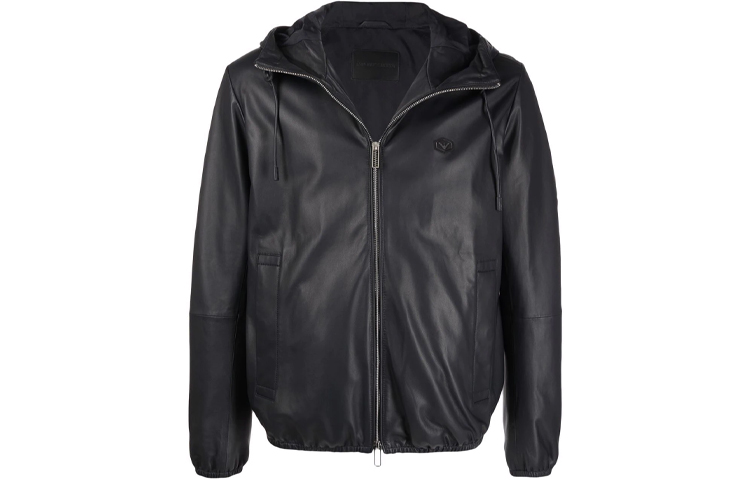 Emporio Armani Black Hoodie Jacket FW21 Long Sleeve with Minimal Logo. 01R54P-01P54-922 圖 2