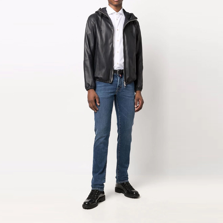 Emporio Armani Black Hoodie Jacket FW21 Long Sleeve with Minimal Logo. 01R54P-01P54-922 圖 3