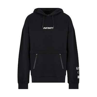 Emporio Armani Black Hoodie Long-Sleeve Sweatshirt 3DPM26-PJSAZ-1200