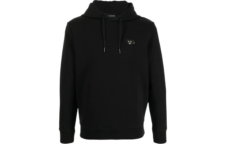 Emporio Armani Black Hoodie Long Sleeve Casual Sweatshirt 6K1MH4-1JHSZ-999