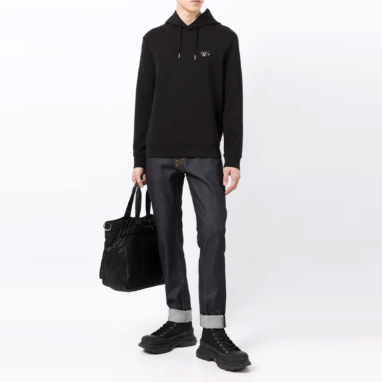 Emporio Armani Black Hoodie Long Sleeve Casual Sweatshirt 6K1MH4-1JHSZ-999 圖 3