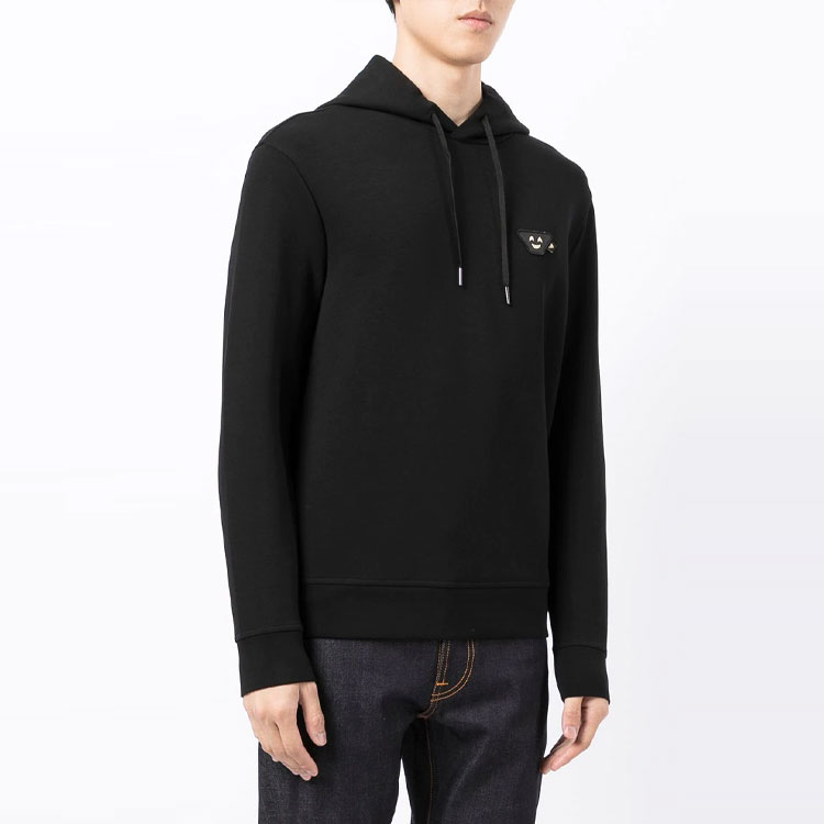 Emporio Armani Black Hoodie Long Sleeve Casual Sweatshirt 6K1MH4-1JHSZ-999 圖 4