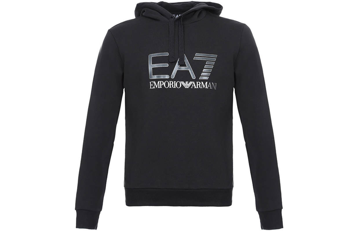 Emporio Armani Black Hoodie Sweatshirt 6ZPM44-PJ07Z-1200