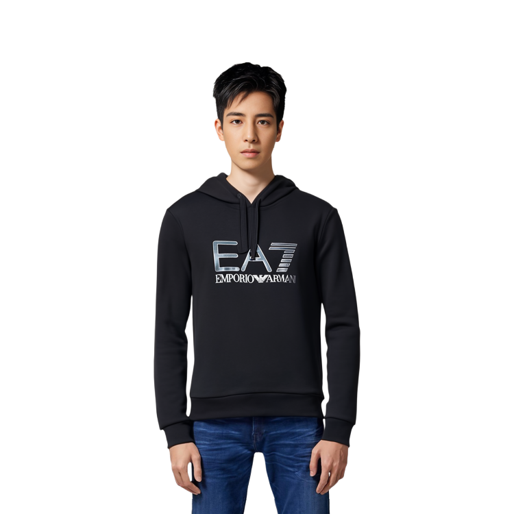 Emporio Armani Black Hoodie Sweatshirt 6ZPM44-PJ07Z-1200 圖 5
