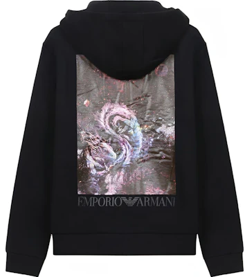 EMPORIO ARMANI 黑色連帽衫 龍印圖案 羊羔絨內裡 6K1B8P-1JM3Z-0011 Order EMPORIO ARMANI 黑色連帽衫 龍印圖案 羊羔絨內裡 6K1B8P-1JM3Z-0011