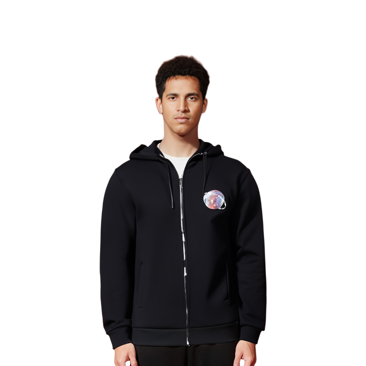 EMPORIO ARMANI Black Hoodie with Dragon Print and Fleece Lining. 6K1B8P-1JM3Z-0011 圖 4