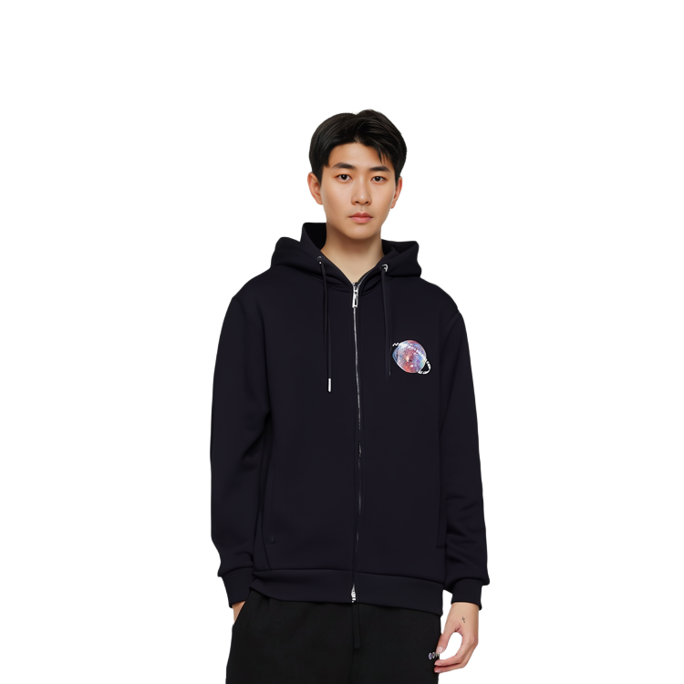 EMPORIO ARMANI Black Hoodie with Dragon Print and Fleece Lining. 6K1B8P-1JM3Z-0011 圖 5