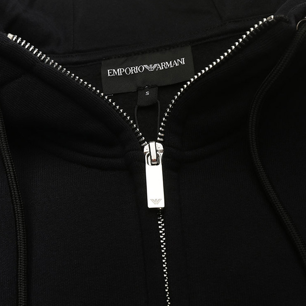 EMPORIO ARMANI Black Hoodie with Dragon Print and Fleece Lining. 6K1B8P-1JM3Z-0011 圖 6