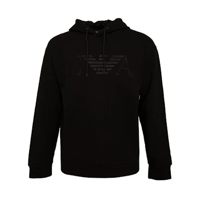 Emporio Armani Black Hoodie with Eagle Logo 6G1MG5-1J36Z-0999