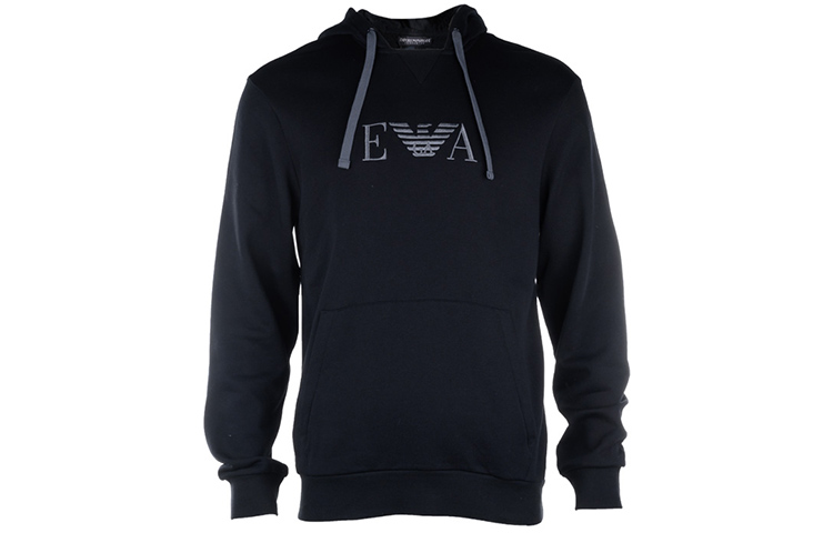 Emporio Armani Black Hoodie with Embroidered Logo 111753-0A571-00020 圖 2
