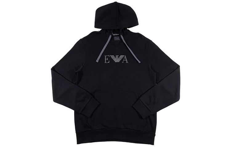 Emporio Armani Black Hoodie with Embroidered Logo 111753-0A571-00020 圖 3