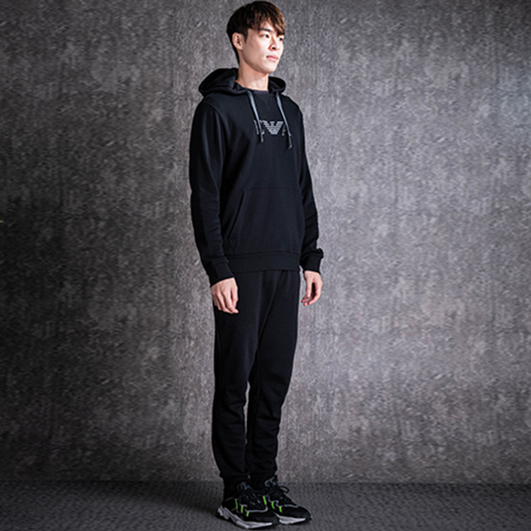 Emporio Armani Black Hoodie with Embroidered Logo 111753-0A571-00020 圖 6