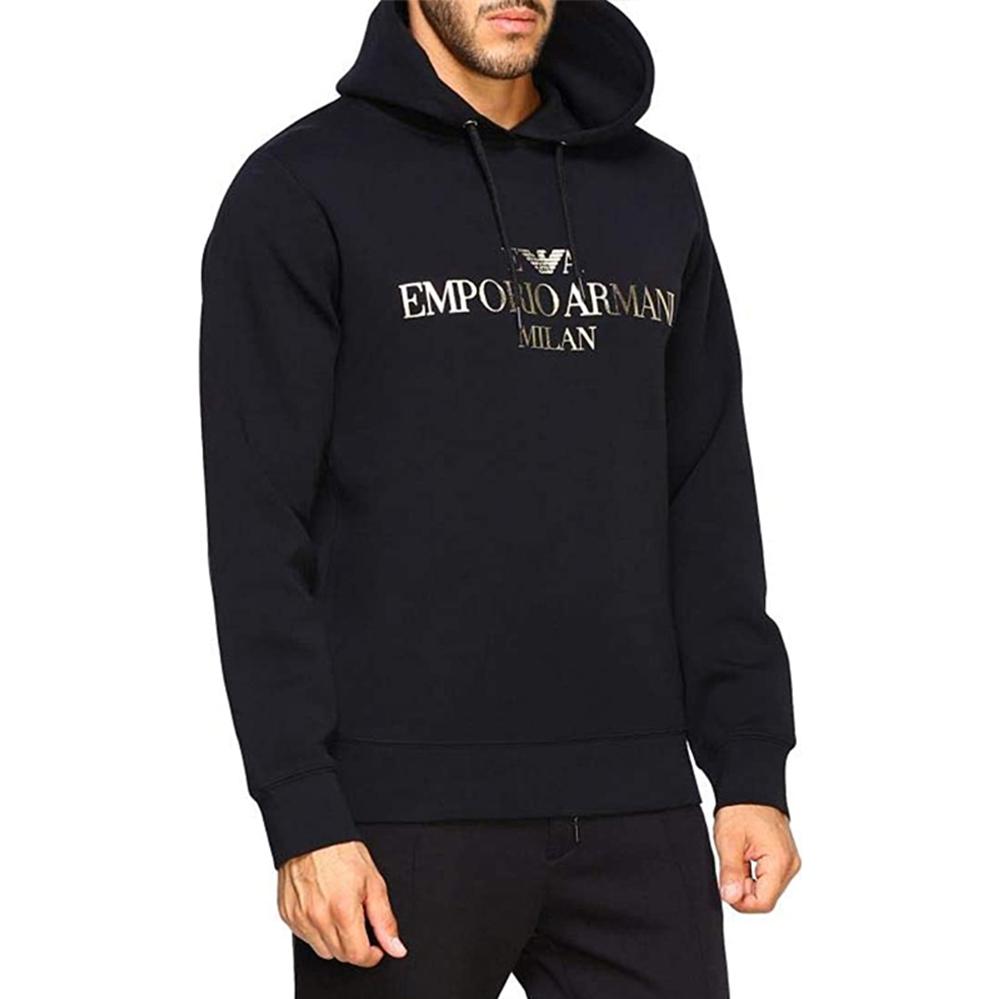 Emporio Armani Black Hoodie with Letter Print Long Sleeves 6G1MP1-1JHSZ-0920 圖 3