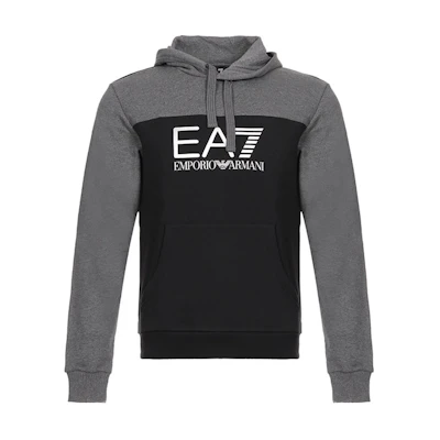 Emporio Armani Black Hoodie with Logo Print 6ZPM38-PJ07Z-1200