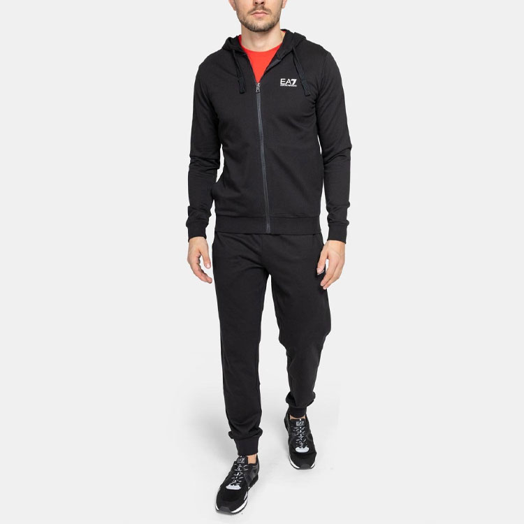 Details for Emporio Armani Jaket Hoodie Zip-Up Hitam Sweatshirt Lelaki 8NPM03-PJ05Z-12000