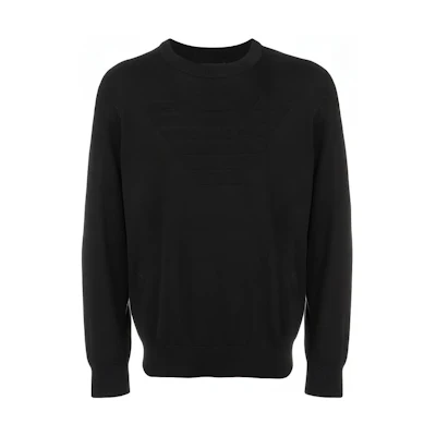 Emporio Armani Black Knit Pullover Sweater 3Z1MY2-1MRPZ-0999