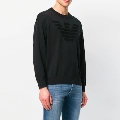 Emporio Armani 黑色針織套頭毛衣 3Z1MY2-1MRPZ-0999 Lookbook Emporio Armani 黑色針織套頭毛衣 3Z1MY2-1MRPZ-0999