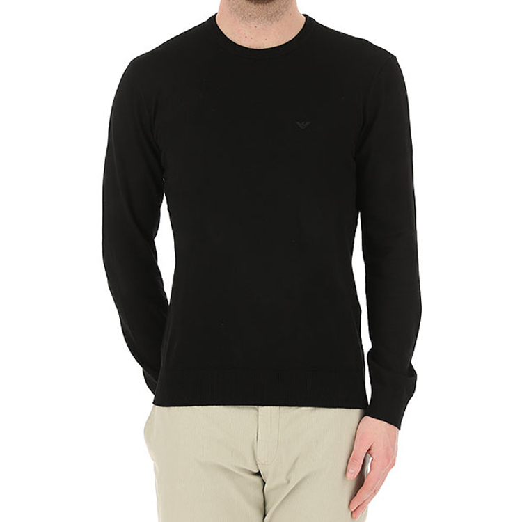 Emporio Armani Black Knit Pullover Sweater 8N1MA1-1MPQZ-0999 圖 4