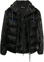 EMPORIO ARMANI Black Layered Camouflage Down Jacket Casual 3K1BR8-1NZIZ-F026 EMPORIO ARMANI Black Layered Camouflage Down Jacket Casual 3K1BR8-1NZIZ-F026
