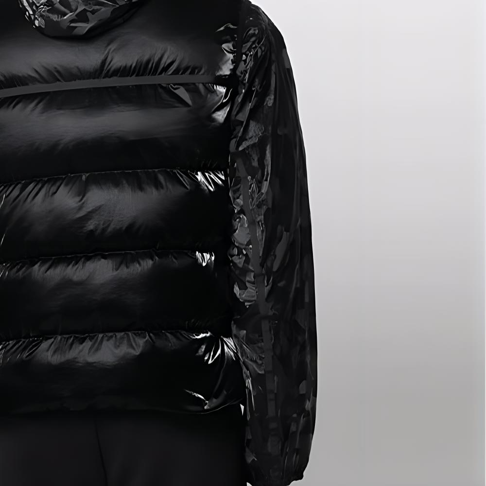 Sizing EMPORIO ARMANI 黑色迷彩羽绒夹克 休闲款 3K1BR8-1NZIZ-F026