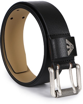 安普里奥·阿玛尼黑色皮带,可调针扣,标志牌,宽3.8厘米 Y4S079-YAQ2G-81072 Lookbook 安普里奥·阿玛尼黑色皮带,可调针扣,标志牌,宽3.8厘米 Y4S079-YAQ2G-81072