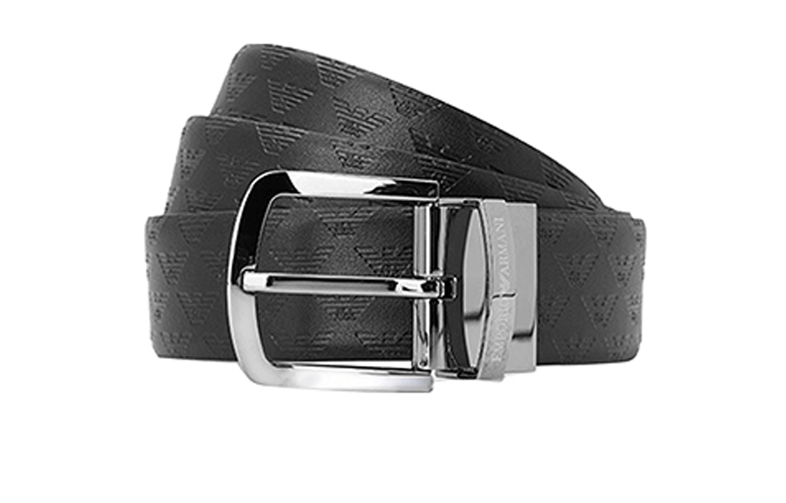 Purchase Emporio Armani 黑色皮带，简约商务风格，宽3.5cm。 Y4S074YKL2J88001